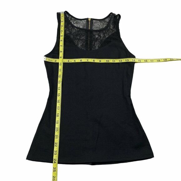 Express High Neck Lace Yoke Zip Back Tank Womens S - Picture 5 of 5